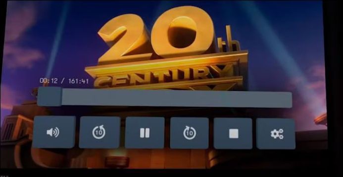 Transmite la película en 3D en RV.