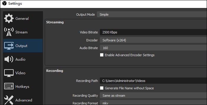 2023] Best Recording Settings for OBS | How-to Tutorial - EaseUS