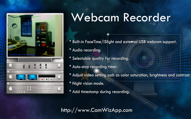 Webcam recorder on Mac