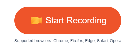 clique em iniciar a gravação