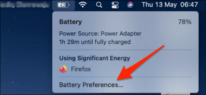 Step 1 to Change Mac Sleep Mode