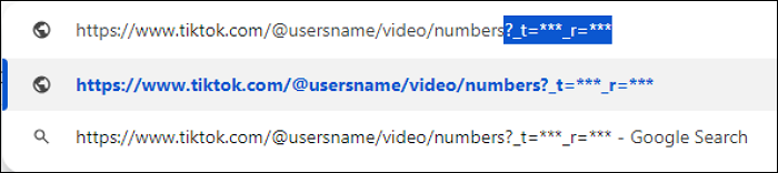 change tiktok url