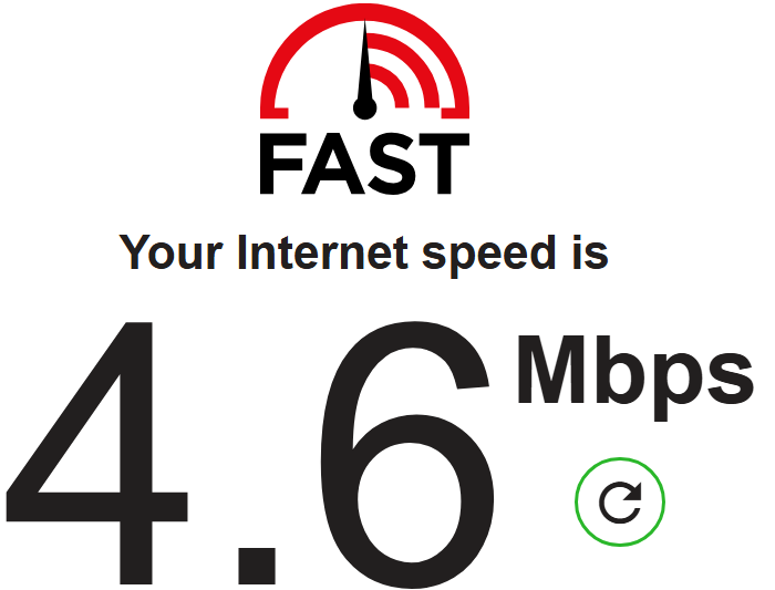 comprueba la velocidad de la red