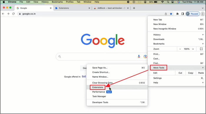 Chrome-Erweiterungen Mac überprüfen