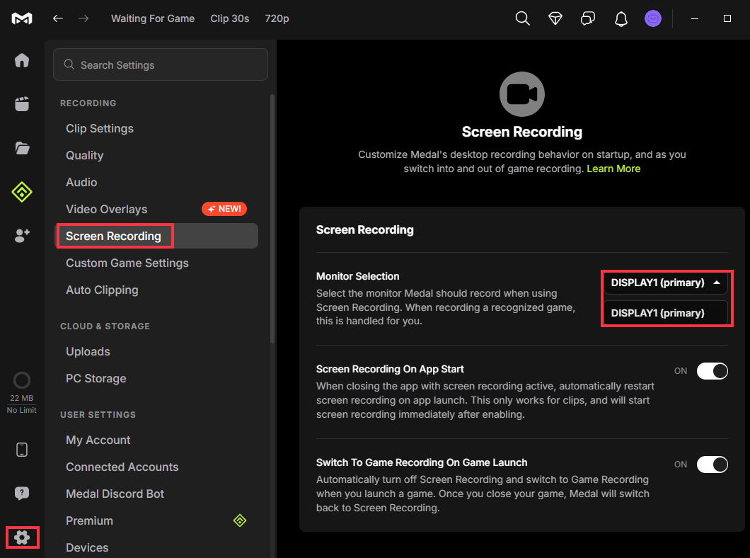 choose monitor medal