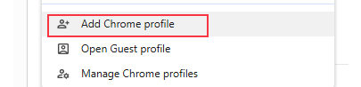chrome add profile