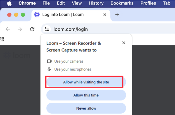 chrome recorder extension permission