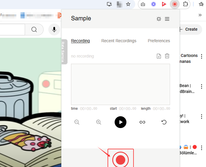 chrome 範例來錄製 YouTube 音頻