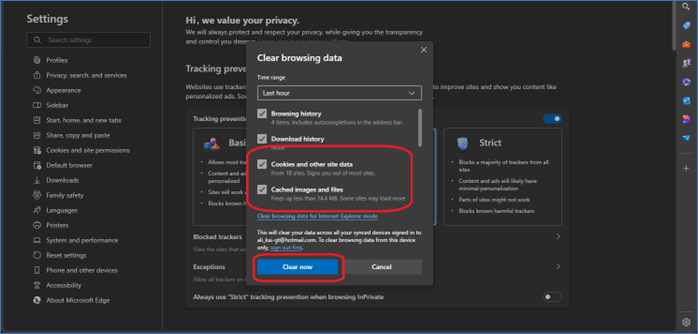 Browsingdaten löschen
