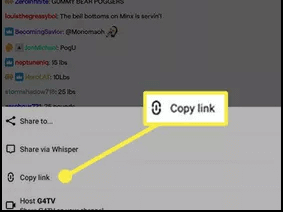 Clique em Copiar link