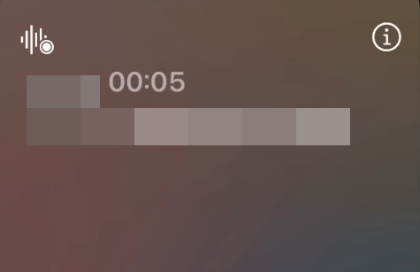 pulsa el botón de grabación en la llamada del iphone