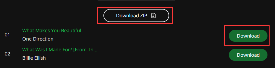 clique no botão de download zip ou download