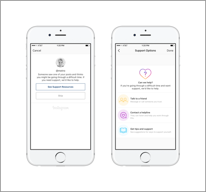Contact instagram support