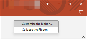 customize powerpoint ribbons