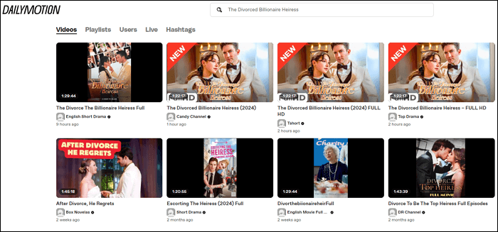 dailymotion die geschiedene milliardenerbin