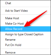 Allows Record to let the participant control the recording