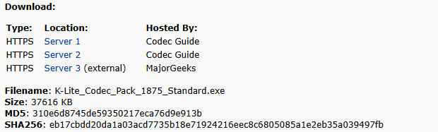 下載 mkv 編解碼器