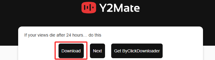 download youtube audio file on y2mate