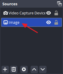 drag image below video capture device