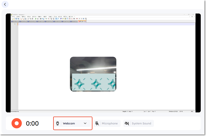 record screen and webcam at the same time online