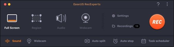 main interface