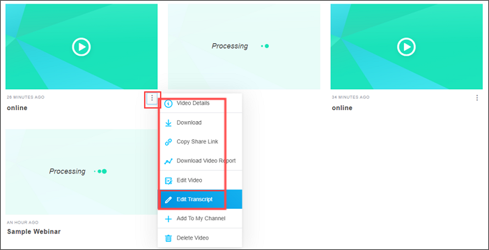 editar o sare grabaciones