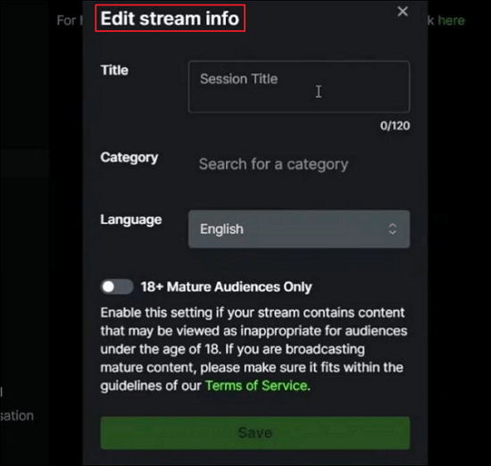 Editar información del flujo