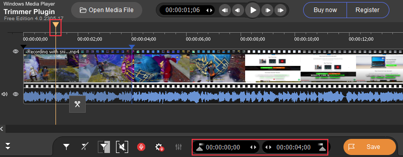 edit video in windows media player with trimmer plugin