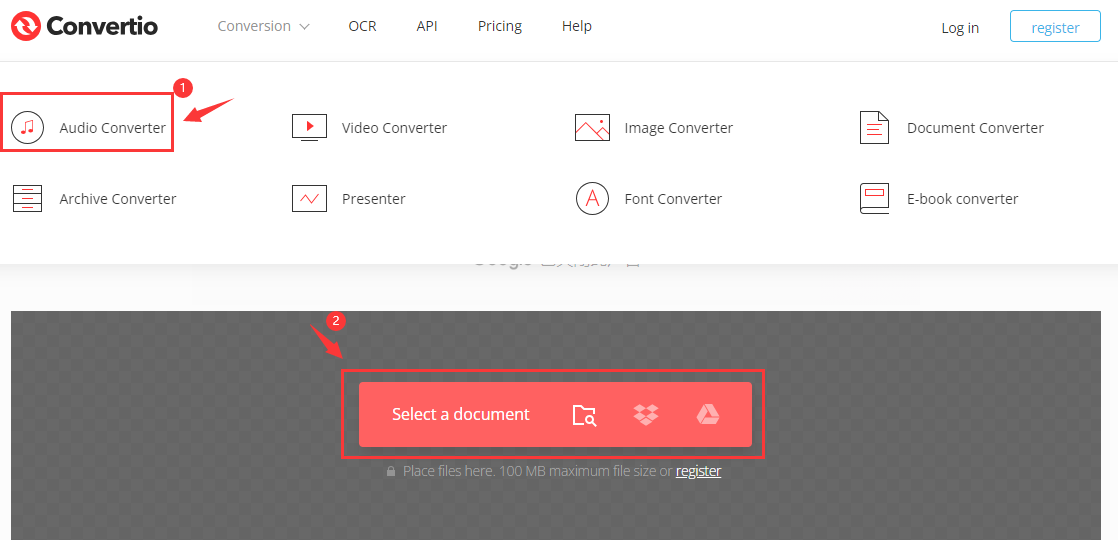 Audio-Konverter-Funktion aktivieren