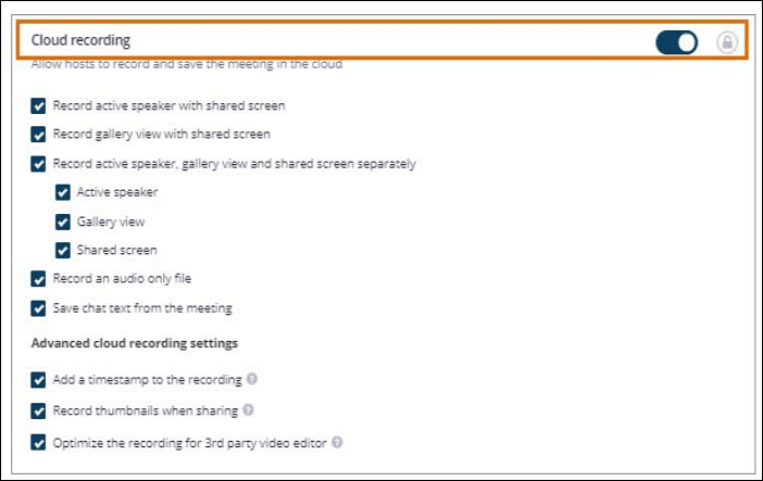 Ringcentral Meeting in der Cloud aktivieren