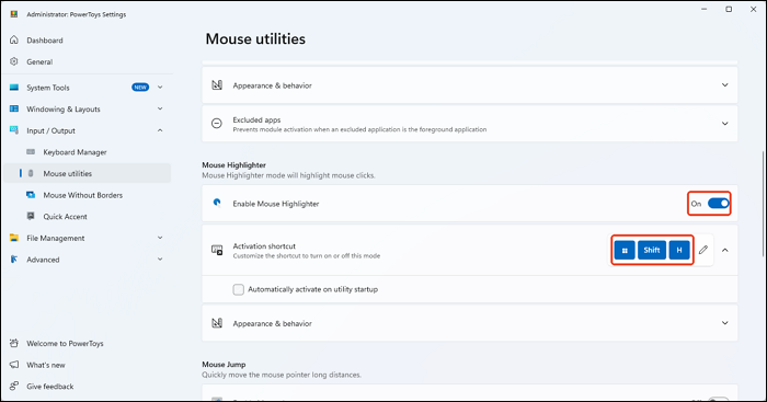 powertoys Maus-Dienstprogramme aktivieren