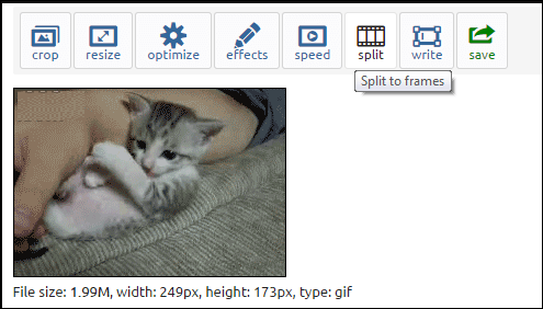 Decompor, decodificar ou extrair quadros de um GIF animado online - BlogGIF