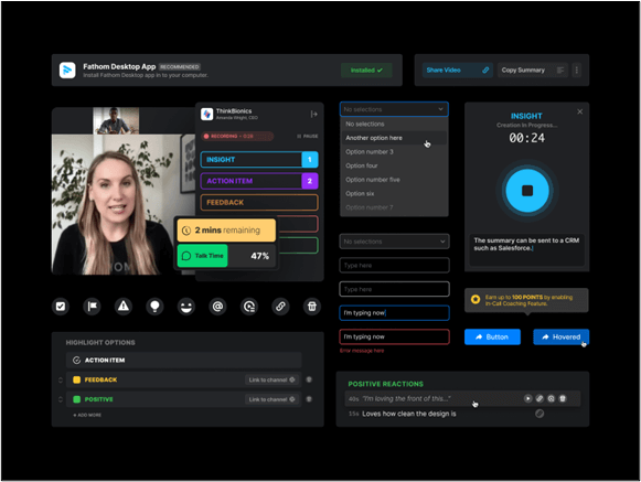 Herramienta de IA Fathom para notas de reuniones
