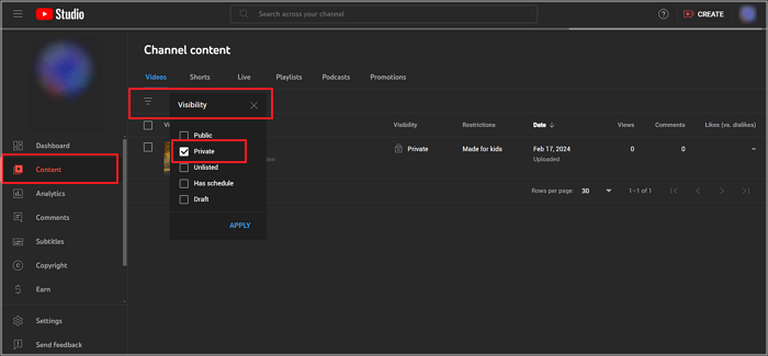 Wie man private YouTube-Videos findet