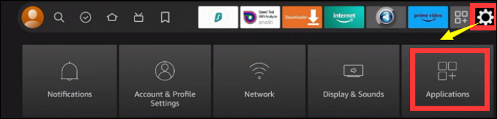 Firestick-Einstellung