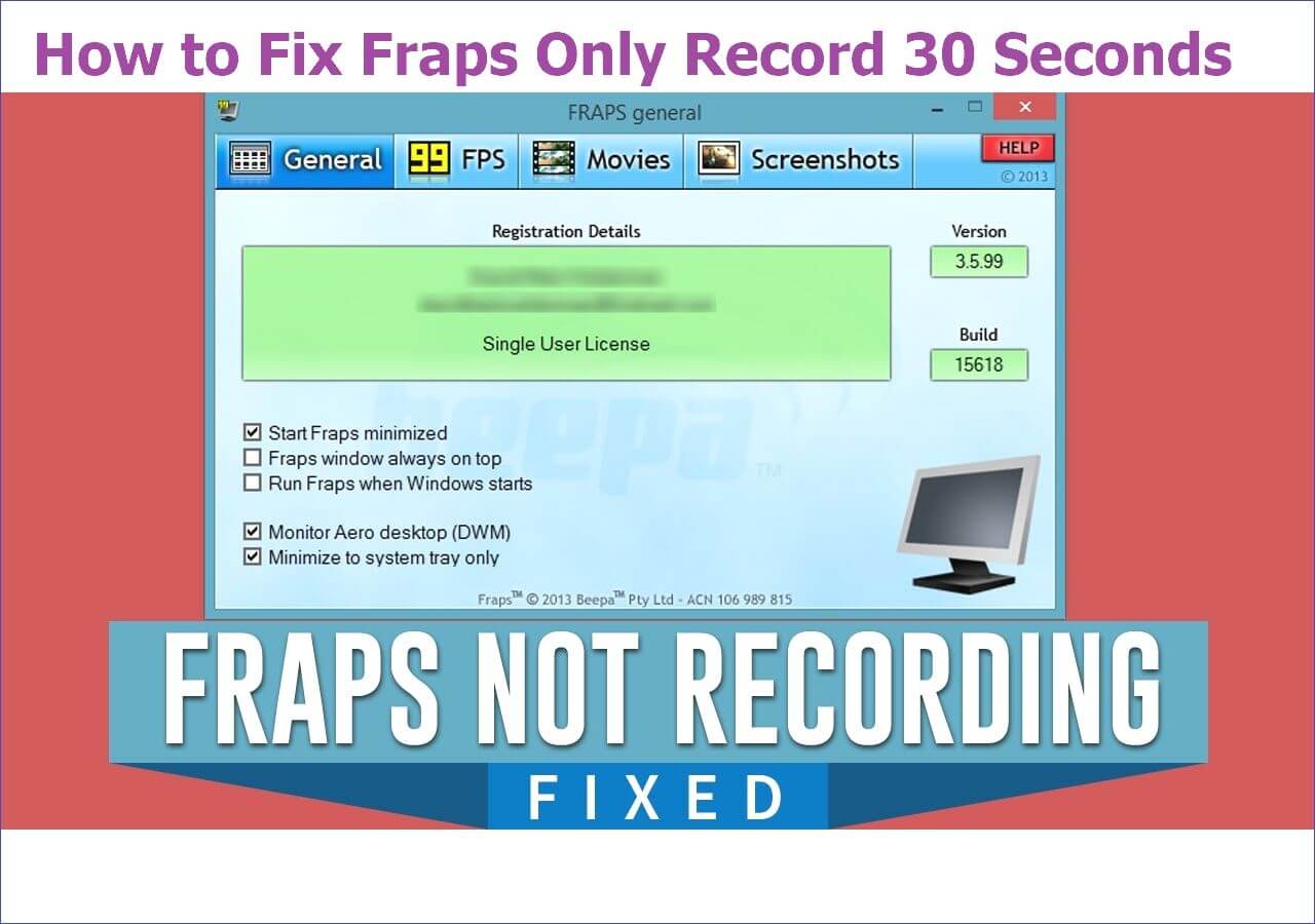 How To Fix Fraps Only Record 30 Seconds 100 Working