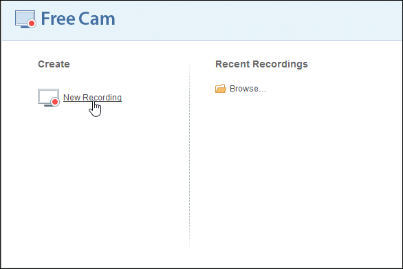 Free Cam - Screen Recorder for Windows 7