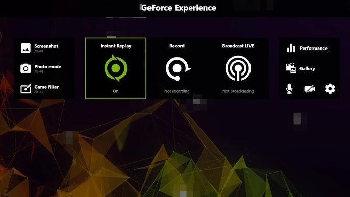 geforce experience interface