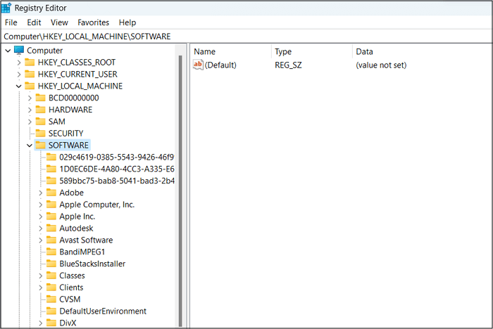 Weiter zu Software unter Windows