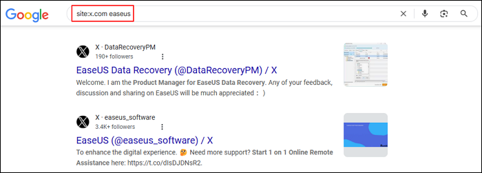 Google-Suche Twitter
