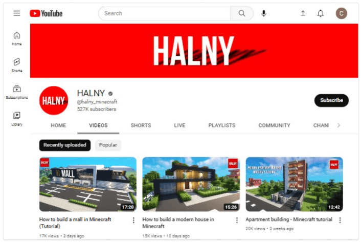 Canal Halny no YouTube