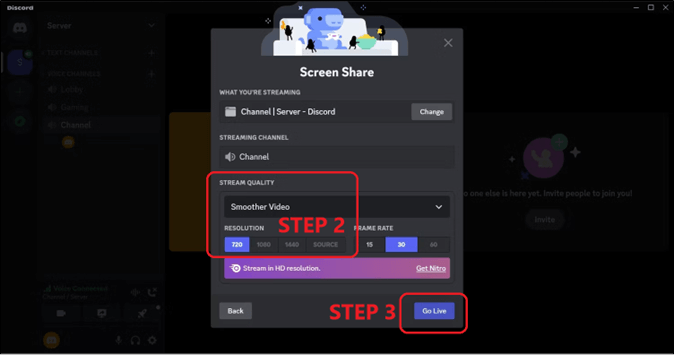Discord's 'Go Live' lets gamers stream to up to 10 people