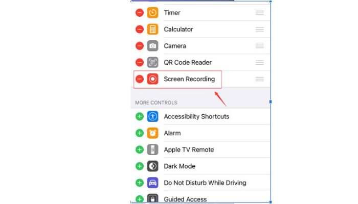 add screem recording option
