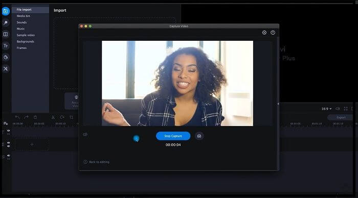 Drücken Sie die Taste Stop Capture, wenn Sie fertig sind.