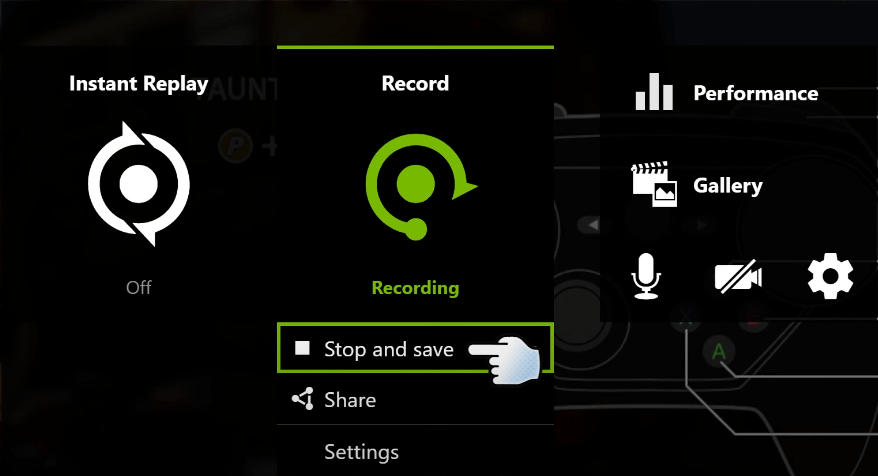 in gameplay recording save