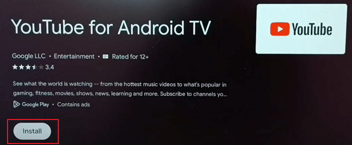Instale o app YouTube TV