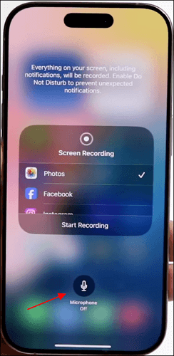 ligar o microfone no iphone