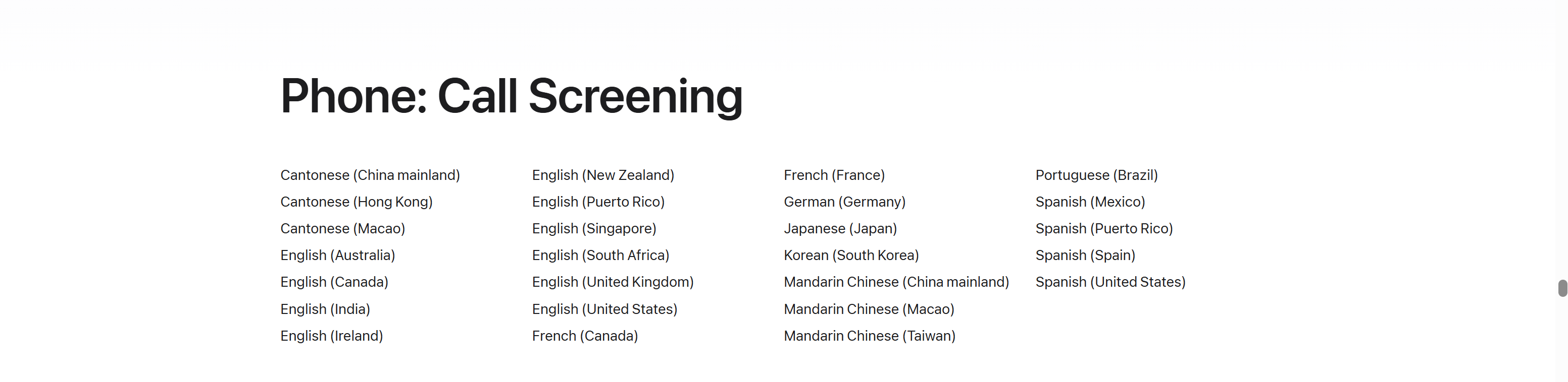 iphone facetime audio call recording supported regions