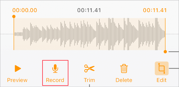 在 iPhone 頁面中錄製音頻