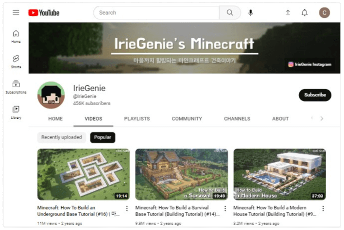 Canal IrieGenie no YouTube